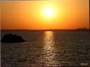 Coucher de soleil sur le lac  Nasser